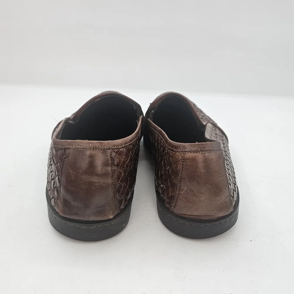 To Boot New York Adam Derrick Diverte Woven Leather Loafers Brown Men’s 10